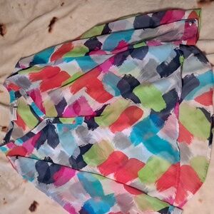 Liz Claiborne M multicolor sheer top